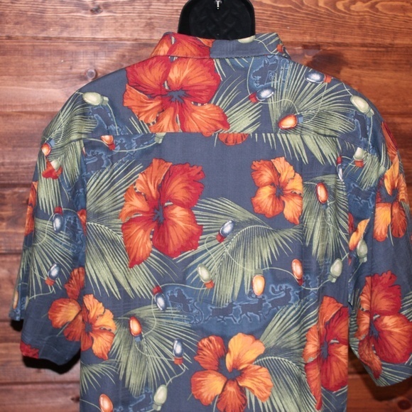 North River Outfitters‎ Men's XL SS Shirt Floral - Picture 3 of 6